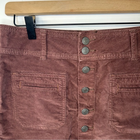 Free People Joanie Cord Skirt in Brown, Size 25, We The Free Mini Corduroy - Picture 5 of 8